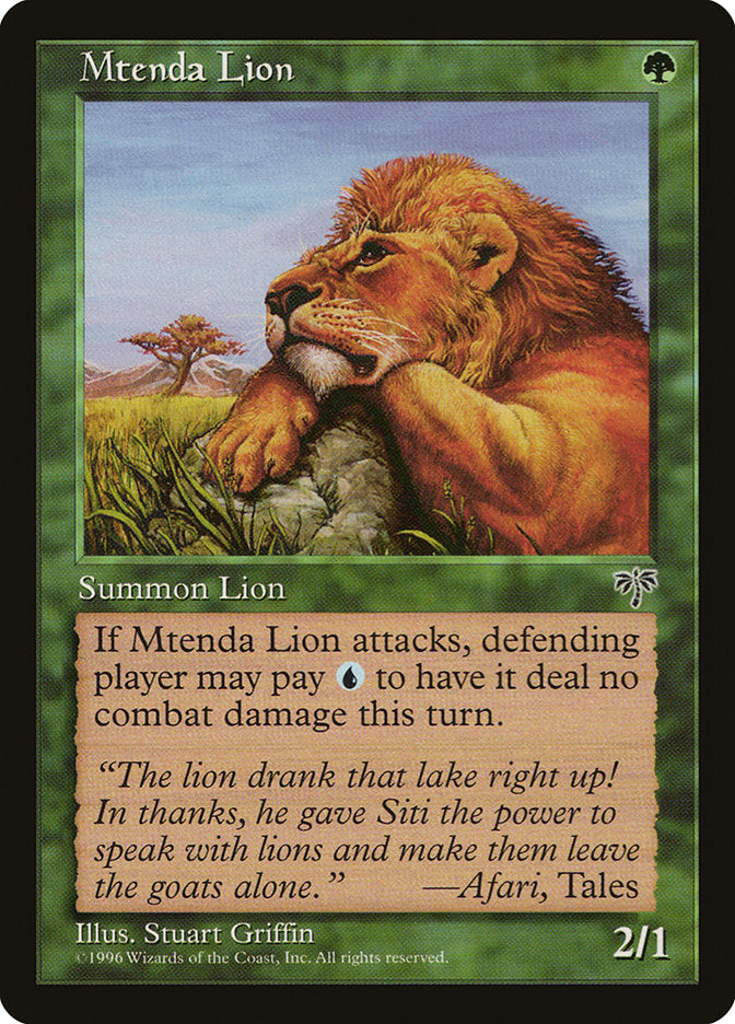 Mtenda Lion (230) [Mirage] | Odin's Place