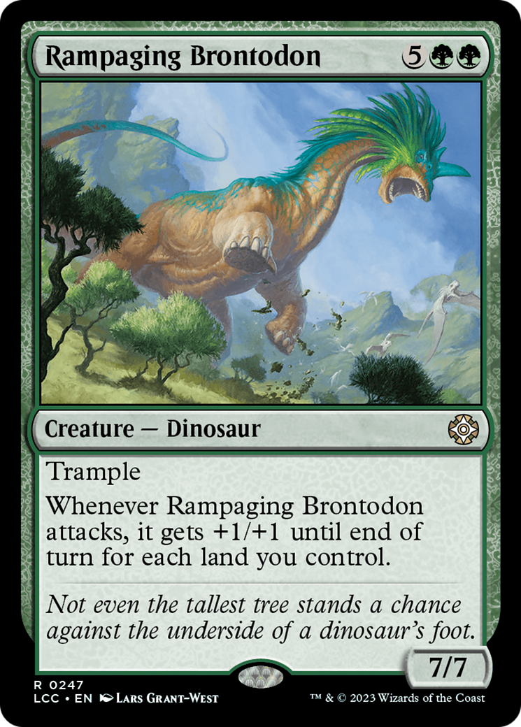 Rampaging Brontodon [The Lost Caverns of Ixalan Commander] | Odin's Place