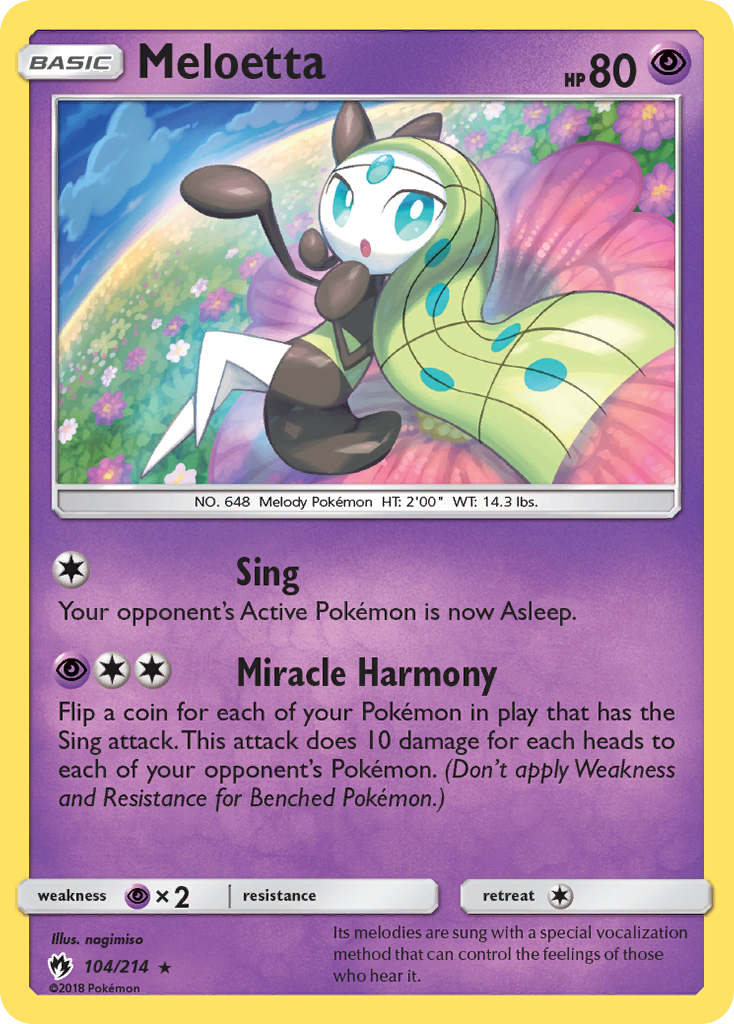 Meloetta (104/214) [Sun & Moon: Lost Thunder] | Odin's Place
