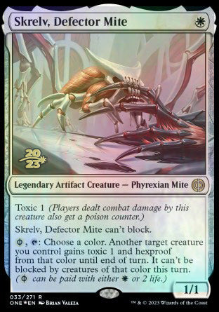 Skrelv, Defector Mite [Phyrexia: All Will Be One Prerelease Promos] | Odin's Place