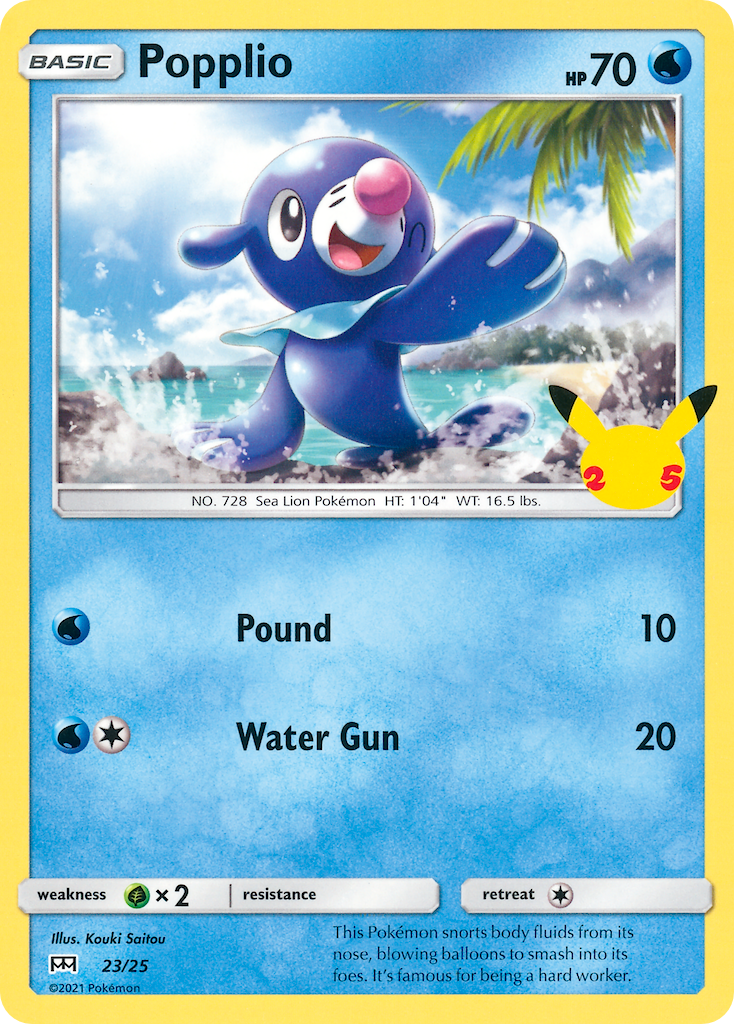 Popplio (23/25) [McDonald's 25th Anniversary] | Odin's Place