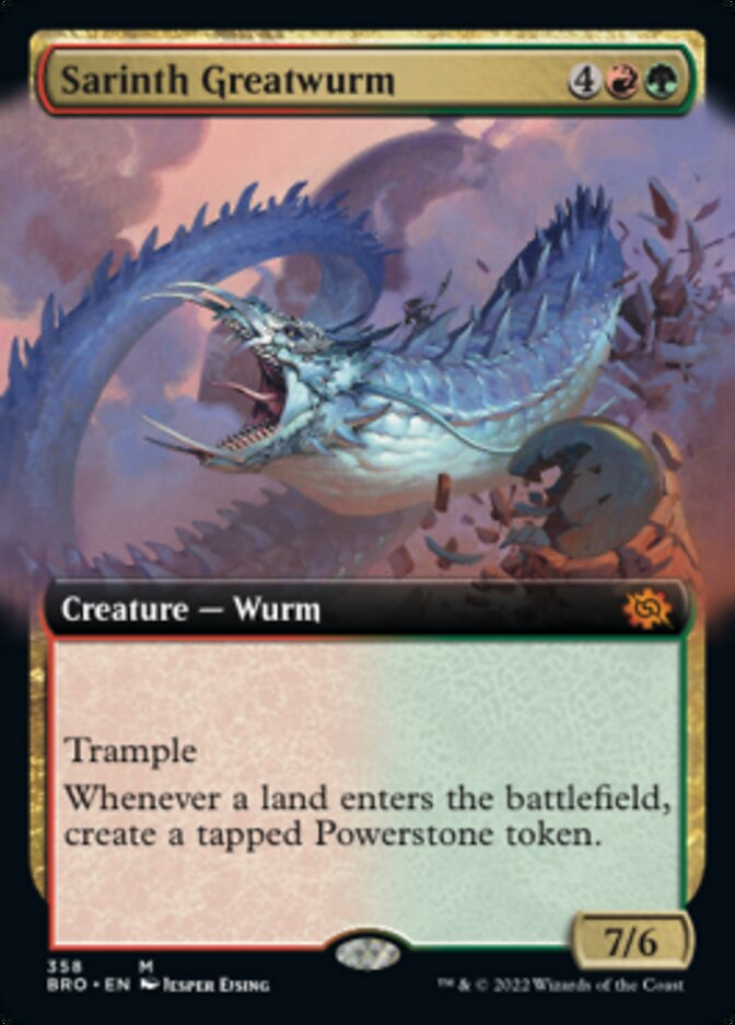 Sarinth Greatwurm (Extended Art) [The Brothers' War] | Odin's Place