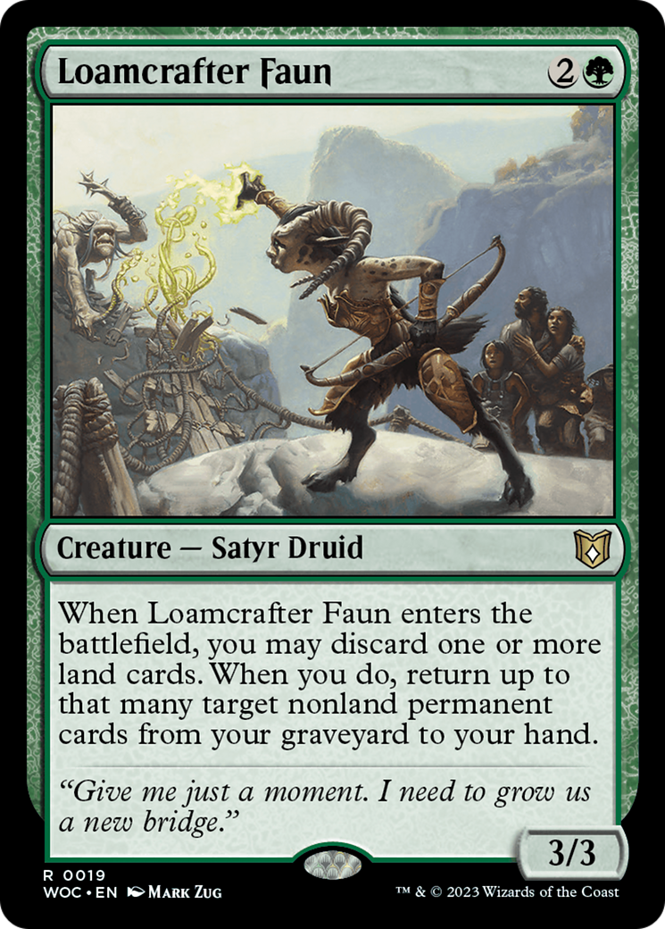 Loamcrafter Faun [Wilds of Eldraine Commander] | Odin's Place