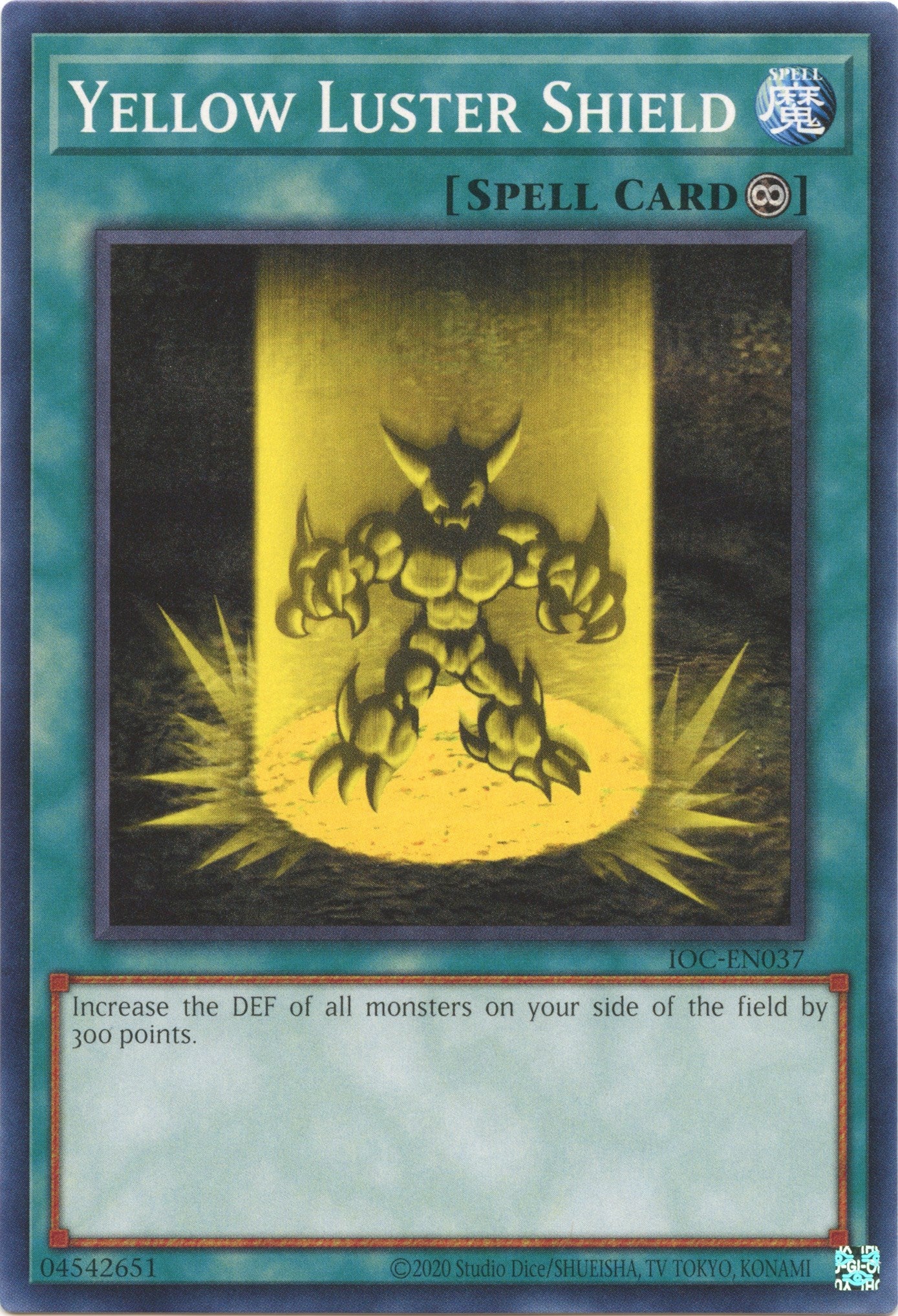 Yellow Luster Shield (25th Anniversary) [IOC-EN037] Common | Odin's Place