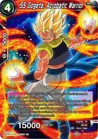 SS Gogeta, Acrobatic Warrior (EX04-01) [Unity of Saiyans] | Odin's Place