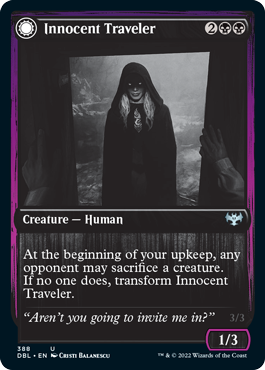 Innocent Traveler // Malicious Invader [Innistrad: Double Feature] | Odin's Place
