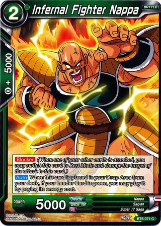 Infernal Fighter Nappa (BT5-071) [Miraculous Revival] | Odin's Place