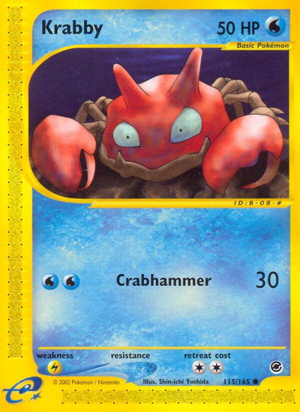 Krabby (115/165) [Expedition: Base Set] | Odin's Place