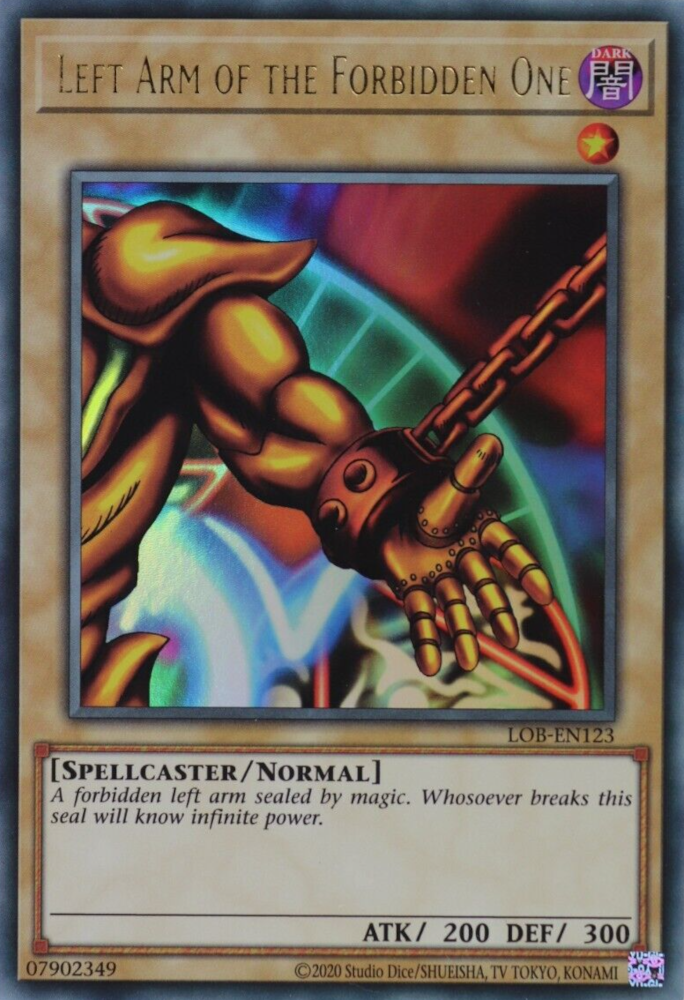 Left Arm of the Forbidden One (25th Anniversary) [LOB-EN123] Ultra Rare | Odin's Place