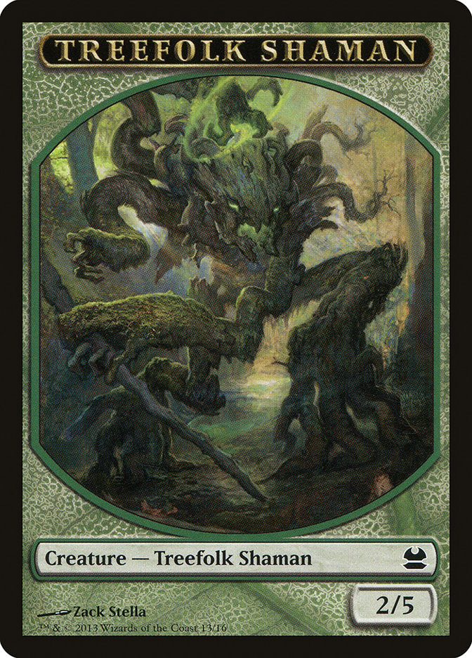 Treefolk Shaman Token (13) [Modern Masters Tokens] | Odin's Place