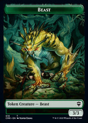 Beast (18) // Beast (19) Double-Sided Token [Commander Legends Tokens] | Odin's Place