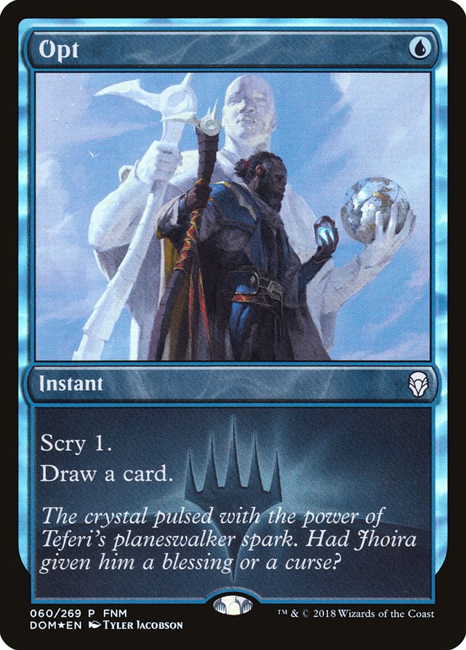 Opt (60) (FNM) [Dominaria Promos] | Odin's Place