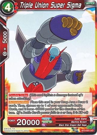 Triple Union Super Sigma (BT3-021) [Cross Worlds] | Odin's Place