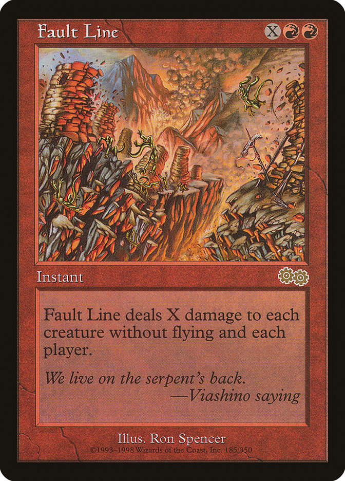 Fault Line (185) [Urza's Saga] | Odin's Place