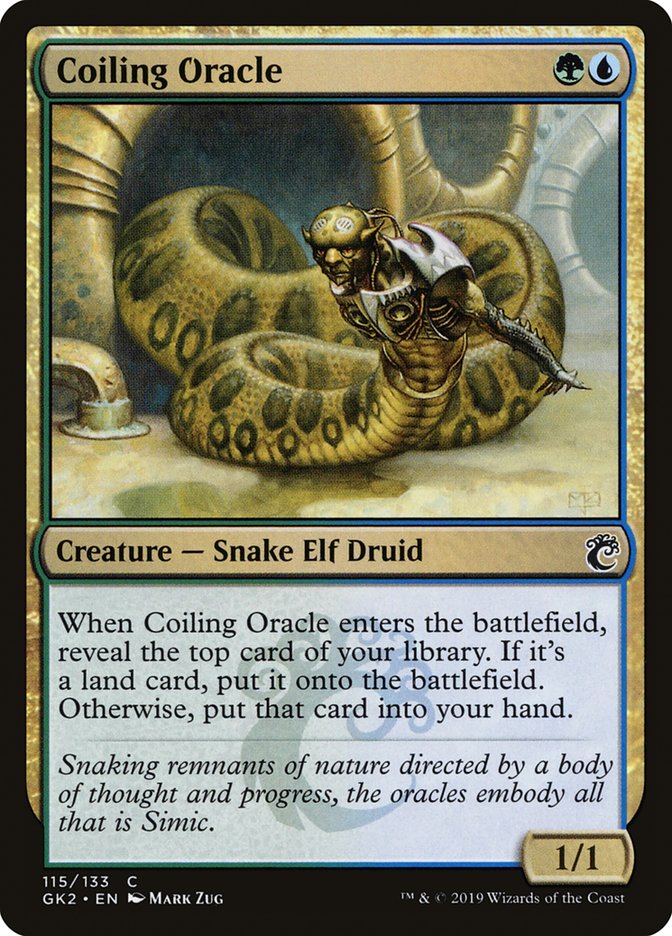 Coiling Oracle (115) [Ravnica Allegiance Guild Kit] | Odin's Place