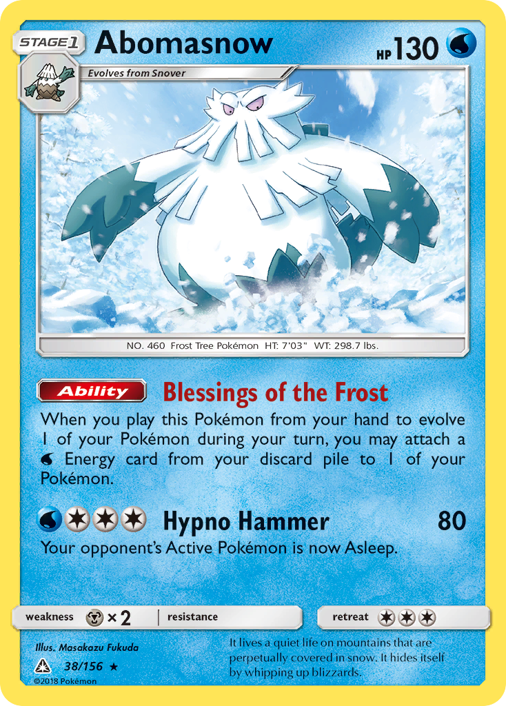 Abomasnow (38/156) [Sun & Moon: Ultra Prism] | Odin's Place