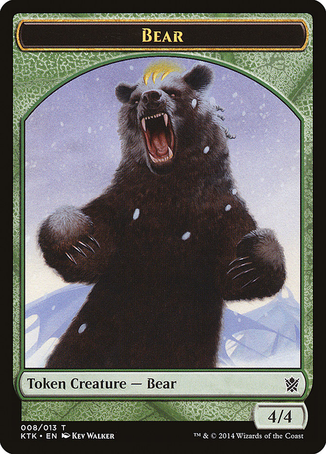 Bear Token (8) [Khans of Tarkir Tokens] | Odin's Place