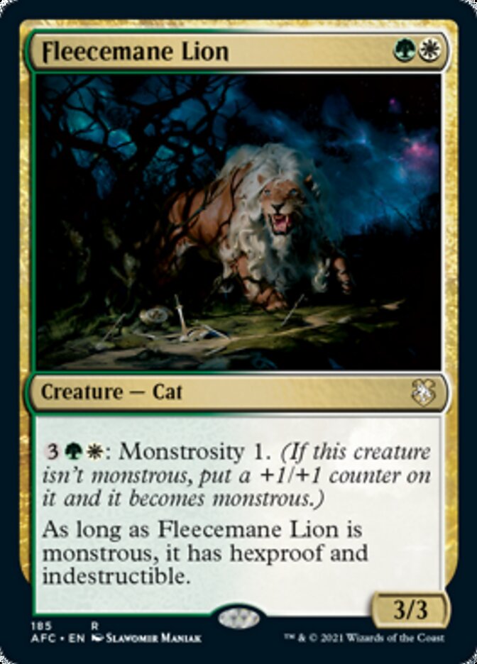 Fleecemane Lion [Dungeons & Dragons: Adventures in the Forgotten Realms Commander] | Odin's Place