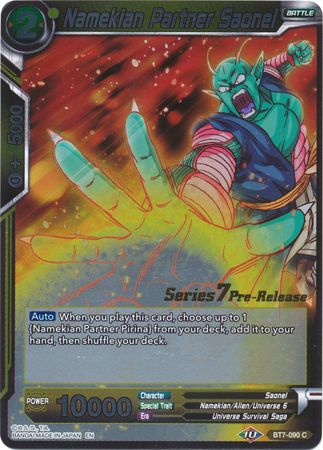 Namekian Partner Saonel (BT7-090_PR) [Assault of the Saiyans Prerelease Promos] | Odin's Place