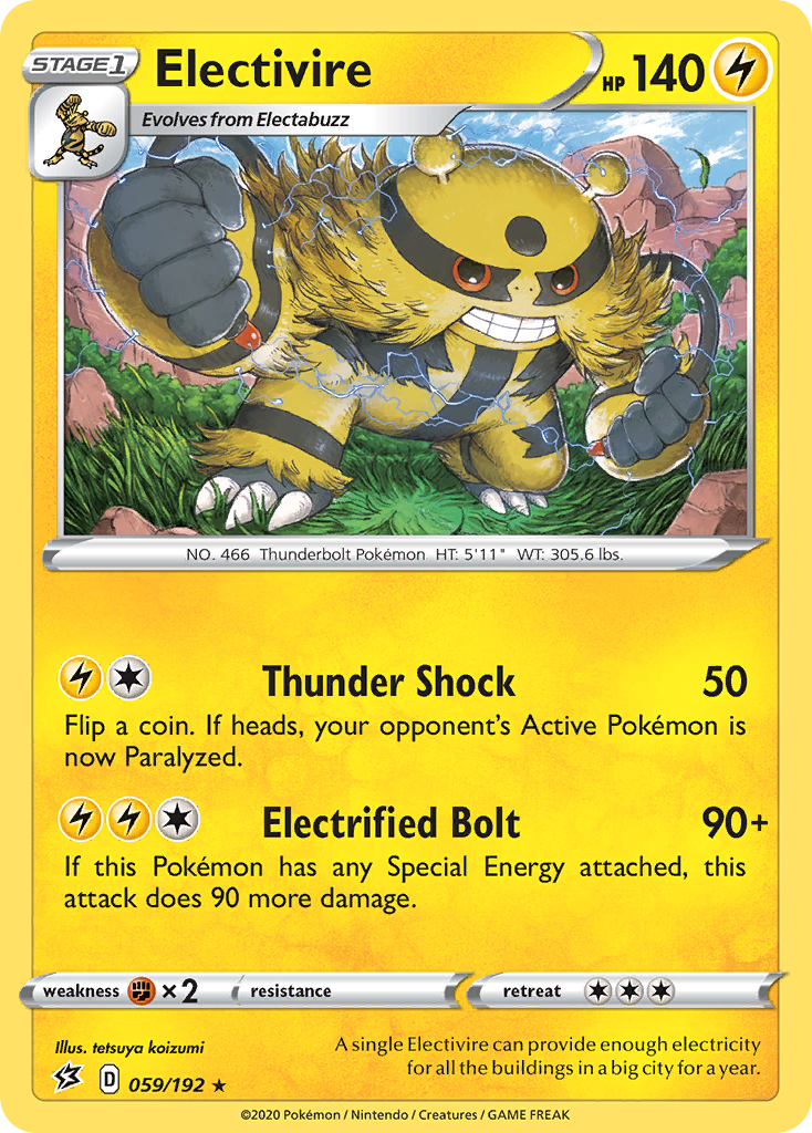 Electivire (059/192) [Sword & Shield: Rebel Clash] | Odin's Place