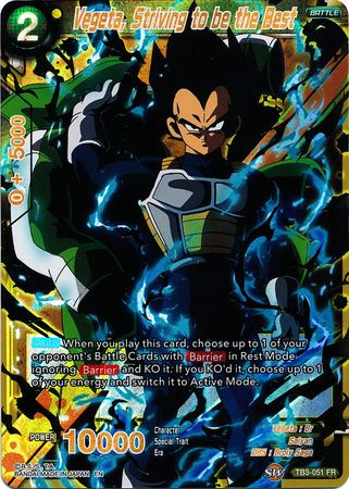 Vegeta, Striving to be the Best (TB3-051) [Clash of Fates] | Odin's Place