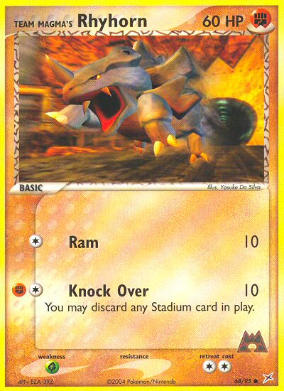 Team Magma's Rhyhorn (68/95) [EX: Team Magma vs Team Aqua] | Odin's Place