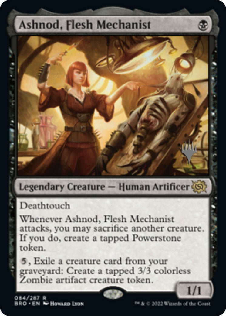 Ashnod, Flesh Mechanist (Promo Pack) [The Brothers' War Promos] | Odin's Place