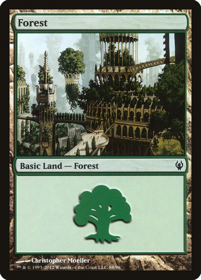 Forest (88) [Duel Decks: Izzet vs. Golgari] | Odin's Place