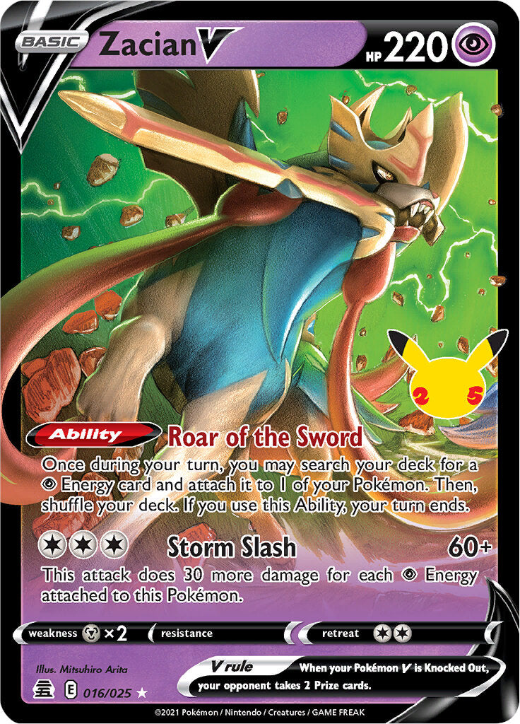 Zacian V (016/025) [Celebrations: 25th Anniversary] | Odin's Place