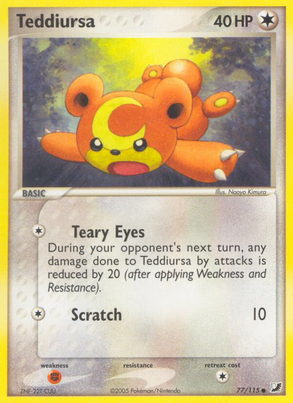 Teddiursa (77/115) [EX: Unseen Forces] | Odin's Place