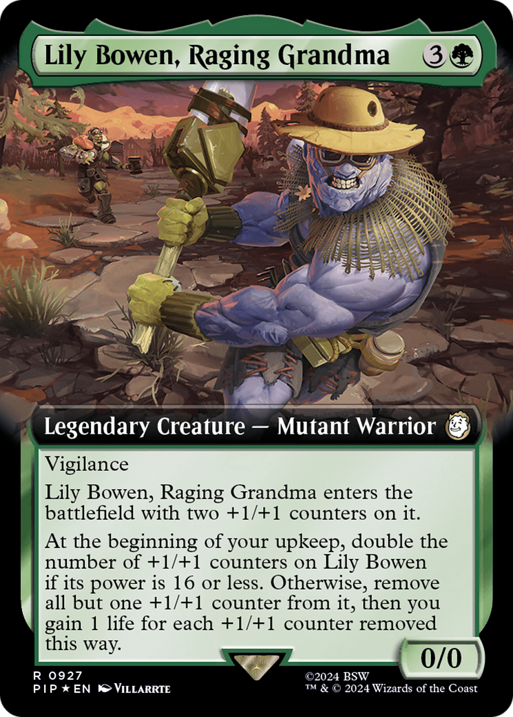 Lily Bowen, Raging Grandma (Extended Art) (Surge Foil) [Fallout] | Odin's Place