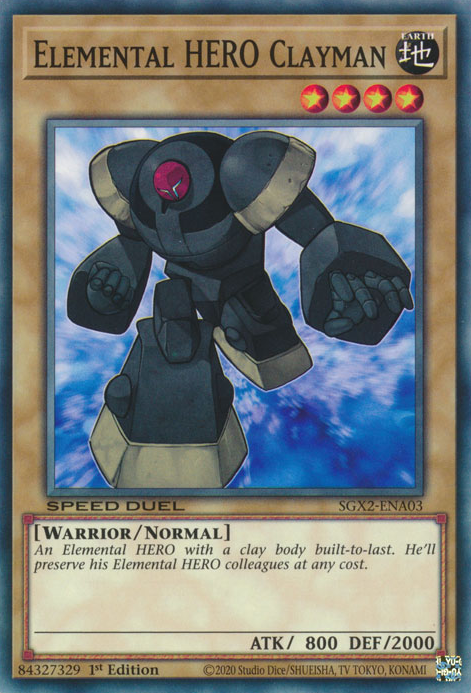 Elemental HERO Clayman [SGX2-ENA03] Common | Odin's Place