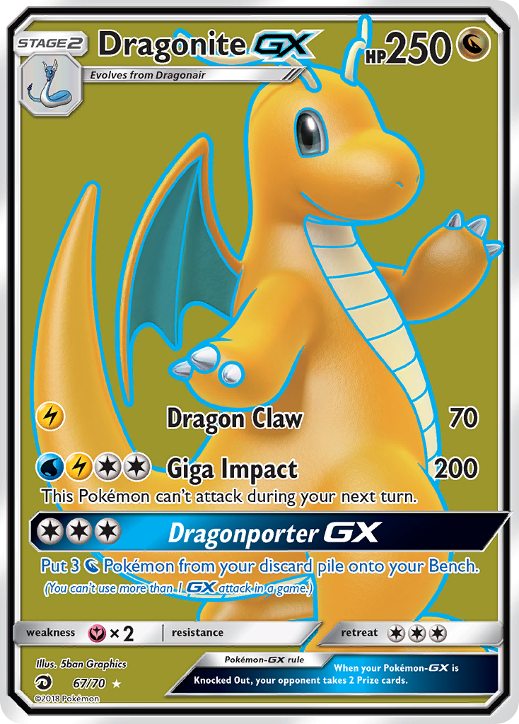 Dragonite GX (67/70) [Sun & Moon: Dragon Majesty] | Odin's Place