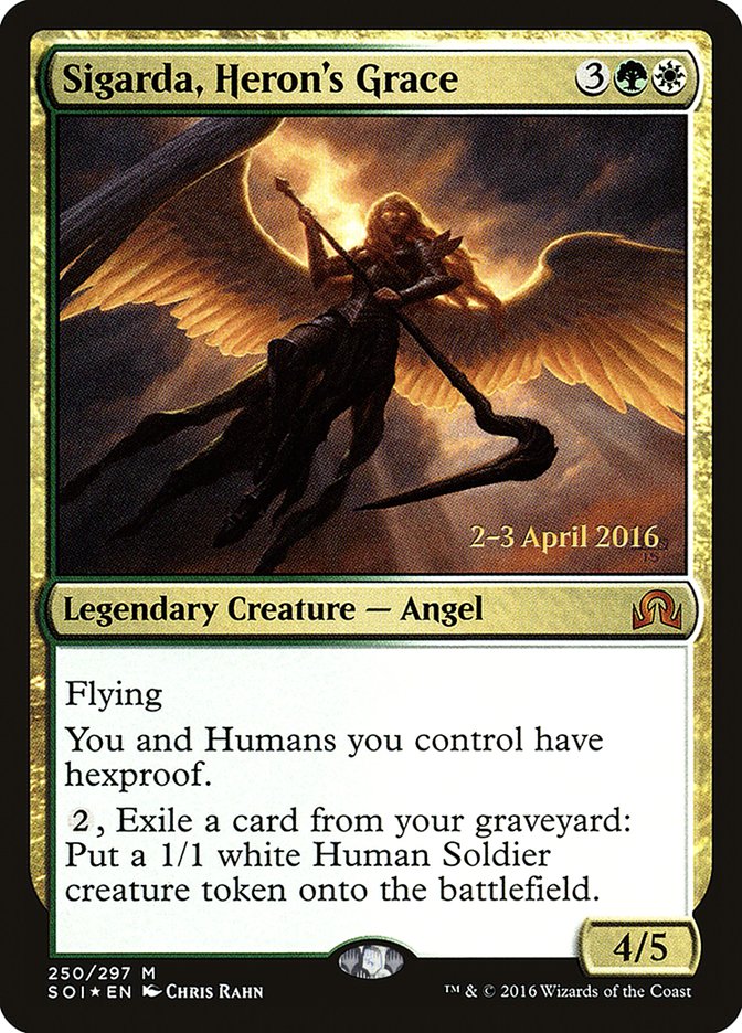 Sigarda, Heron's Grace (250) [Shadows over Innistrad Prerelease Promos] | Odin's Place