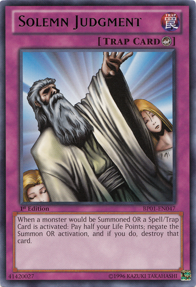 Solemn Judgment [BP01-EN047] Rare | Odin's Place