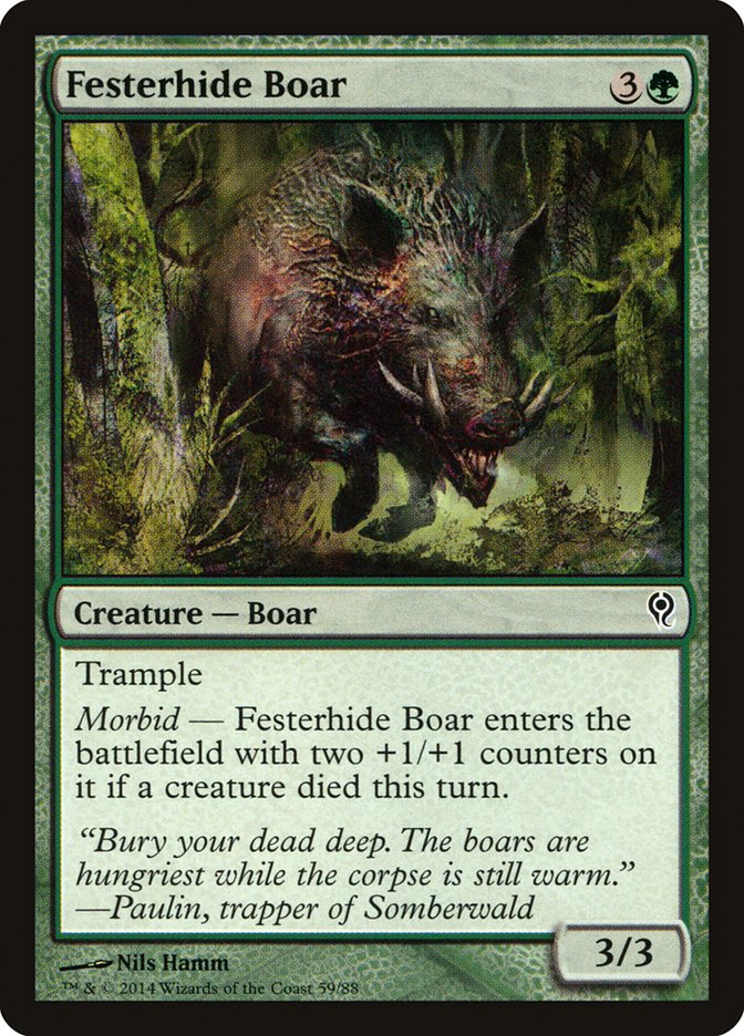 Festerhide Boar (59) [Duel Decks: Jace vs. Vraska] | Odin's Place