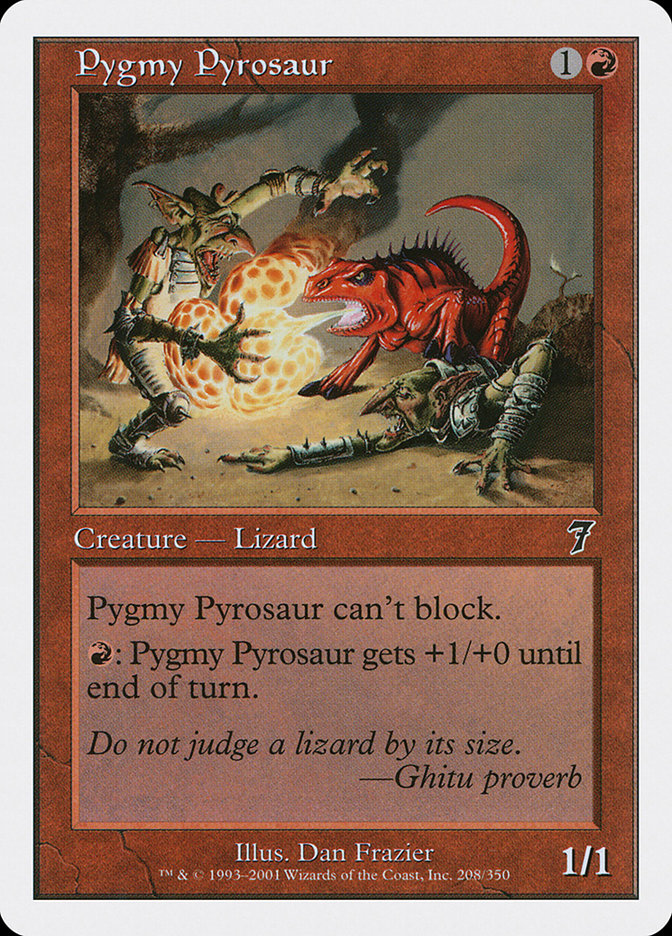 Pygmy Pyrosaur (208) [Seventh Edition] | Odin's Place