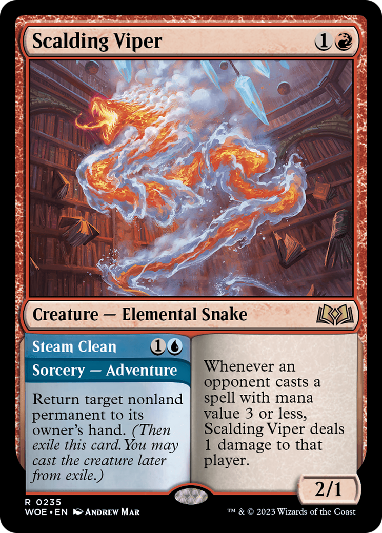 Scalding Viper // Steam Clean [Wilds of Eldraine] | Odin's Place