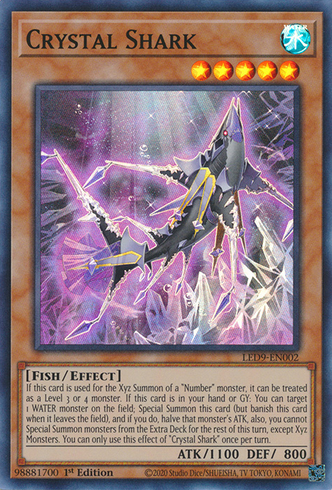 Crystal Shark [LED9-EN002] Super Rare | Odin's Place