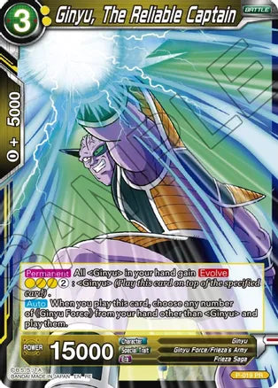 Ginyu, The Reliable Captain (P-019) [Mythic Booster] | Odin's Place
