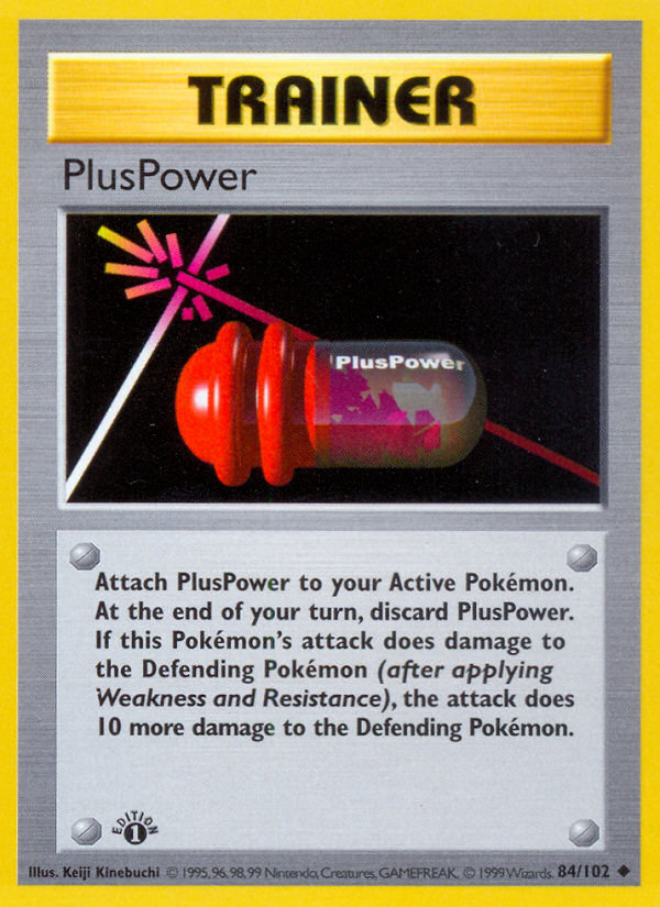 PlusPower (84/102) (Shadowless) [Base Set 1st Edition] | Odin's Place