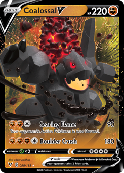 Coalossal V (098/185) [Sword & Shield: Vivid Voltage] | Odin's Place