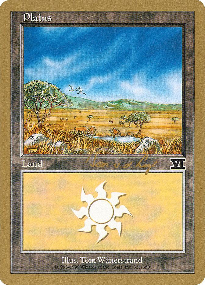 Plains (tvdl331) (Tom van de Logt) [World Championship Decks 2000] | Odin's Place