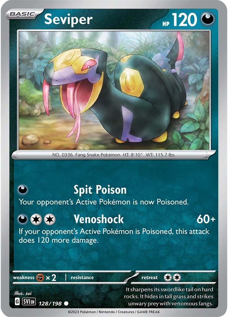Seviper (128/198) [Scarlet & Violet: Base Set] | Odin's Place