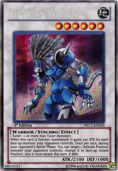 Gravity Warrior [PRC1-EN020] Secret Rare | Odin's Place