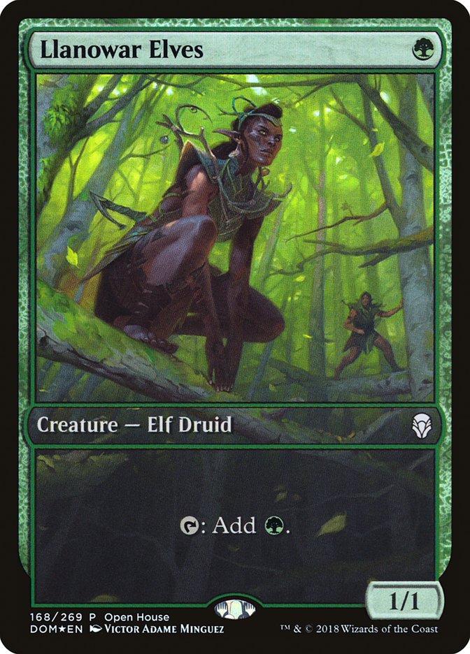 Llanowar Elves (168) (Open House) [Dominaria Promos] | Odin's Place
