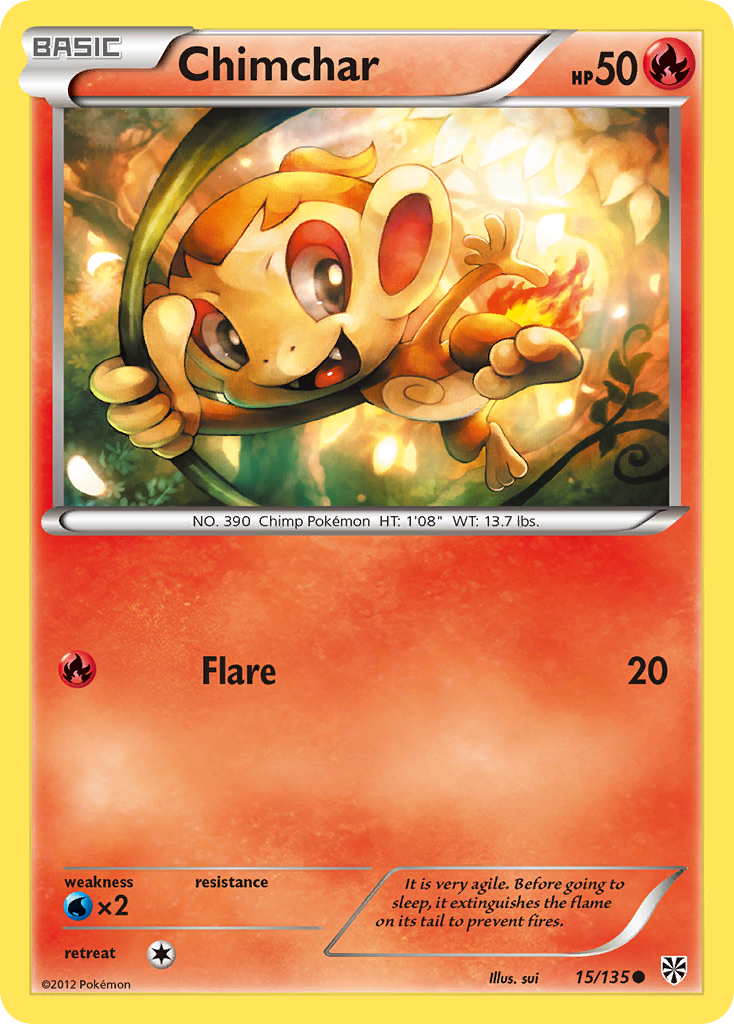 Chimchar (15/135) [Black & White: Plasma Storm] | Odin's Place