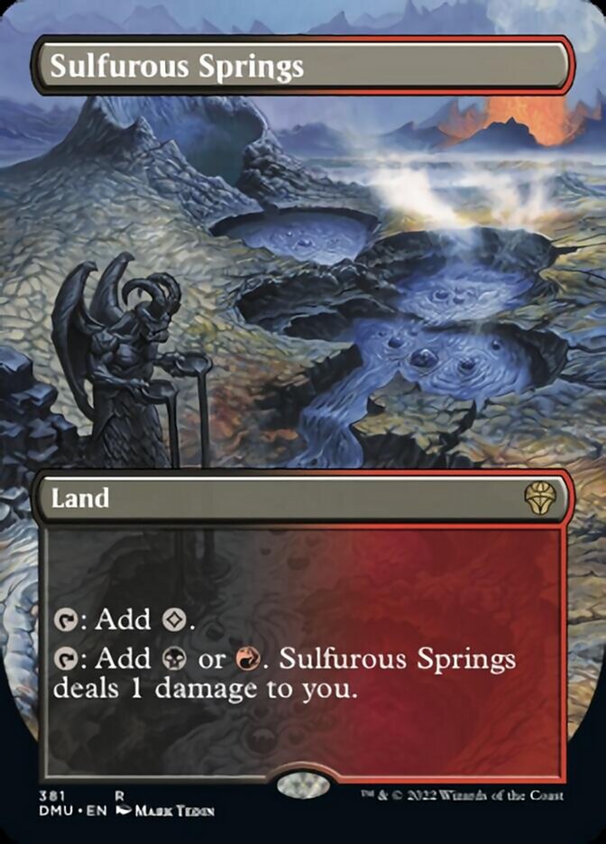 Sulfurous Springs (Borderless Alternate Art) [Dominaria United] | Odin's Place