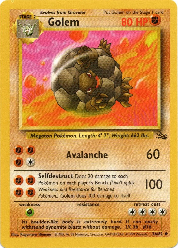 Golem (36/62) [Fossil Unlimited] | Odin's Place