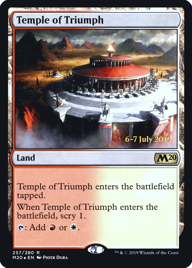 Temple of Triumph [Core Set 2020 Prerelease Promos] | Odin's Place